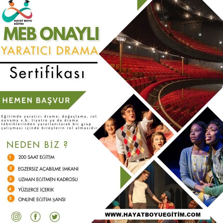 Üniversite Onaylı Yaratıcı Drama Eğitmenliği 320 Saat